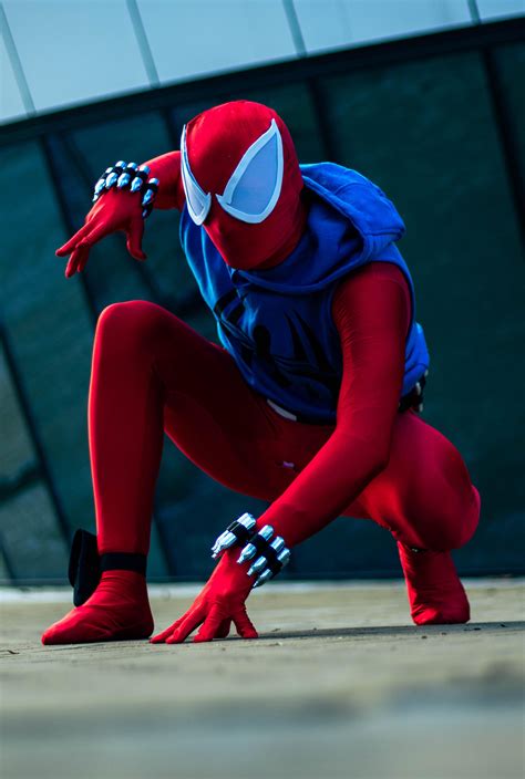 scarlet spider cosplay|More.